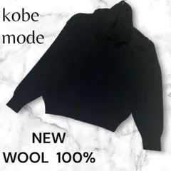 kobe modo　美品°˖✧　タートルネック　セーター　ブラック　毛100%