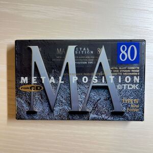 TDK MA 80 METAL POSITION TYPE Ⅳ カセットテープ 1本。