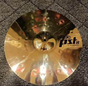 3)PAISTE 16インチミディアムクラッシュ 割れシンバルリペア品 pst8