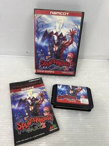 HH957-241127-032【ジャンク扱い】セガ MD メガドライブ スプラッターハウス パート2 SPLATTERHOUSE PART2 ゲームソフト namcot MEGA DRIVE