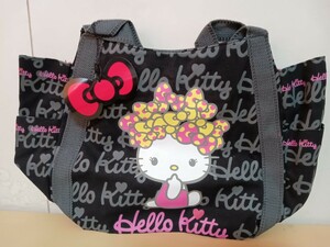 #385 sanrio サンリオ ハローキティ HELLO KITTY キティちゃん AMONNLISA トートバッグ エコバッグ カートバッグ 総柄 