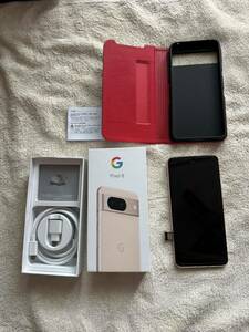 ★残価無し★Google pixel8 128GB ROSE ほぼ未使用品