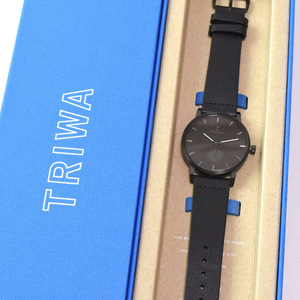 未使用品 定価27,500円 TRIWA トリワ MIDNIGHT FALKEN 腕時計 38mm ブラック FAST115-CL010101