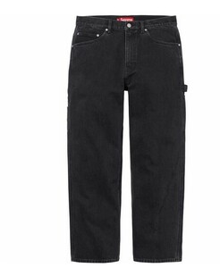 送料無料【黒・34】Denim Painter Pant supreme 国内正規 新品未開封 24ss シュプリーム デニム ペインターパンツ パンツ ブラック Black