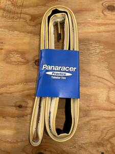 　panaracer チューブラータイヤ　Practice　700C×25mm　ブラックｘスキン