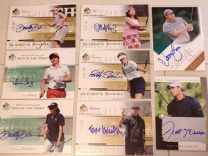 Golf ゴルフ 直筆サインカード Upper Deck社 8枚セット 殿堂選手 Patty Sheehan . Todd Hamilton etc Auto 女子プロゴルフ 女子ゴルフ