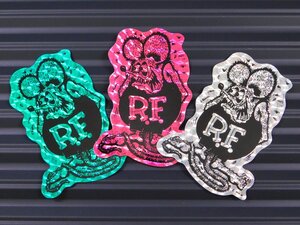 ◆送料\110◆【Rat Fink・ラットフィンク】※《プリズムステッカー ／ 3色セット》　RDF043　MOONEYES　ムーンアイズ