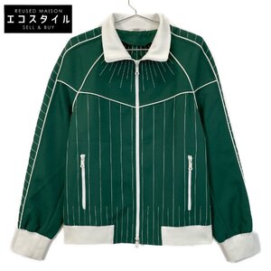 VALENTINO ヴァレンティノ グリーン ホワイトステッチブルゾン グリーン 46 ジャケット ポリエステル メンズ 中古