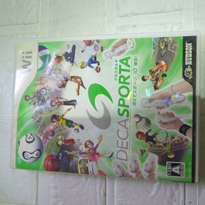 空箱扱い。取扱説明書なし。ディスク動作不可　Wii】 DECA SPORTA Wiiでスポーツ”10”種目！