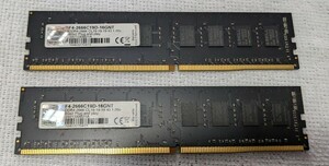 G.SKILL★F4-2666C19D-16GNT 8GB×2 DDR4-2666★デスクトップ用メモリ