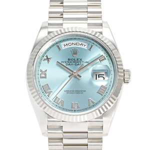 ロレックス ROLEX デイデイト 36 128236 アイスブルー/ローマ文字盤 新品 腕時計 メンズ