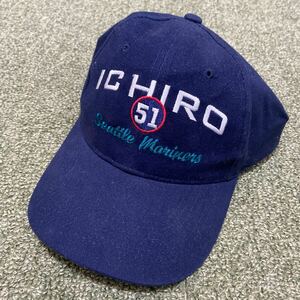 MLB シアトルマリナーズ ICHIRO イチロー キャップ 帽子 ネイビー 紺 レア ヴィンテージ 美品