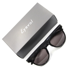 美品 Eyevol アイヴォル サングラス CONLON III BK-DG-DK.GRY コンロン3 ウェリントン 日本製 ブラック/ダークグレー 65006704