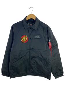 ALPHA INDUSTRIES◆ジャケット/M/ナイロン/BLK/TA7046-8001