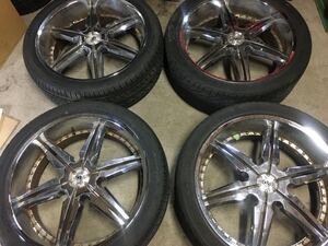 ★24インチ　LEXANI LUXURY ALLOY　レクサーニ　PCD139.7　ハブ約７８　APLUS×２　トライアングル×２　305 35 24