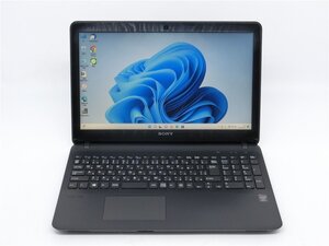 Win11Pro/カメラ/中古/15.6ノートPC/新品SSD256/8GB/４世代i3/SONY　SVF1531GBJ　office搭載/無線マウス/HDMI/無線WIFI/Bluetooth/BD-RE