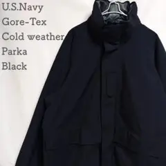 米軍実物 US Navy GORE-TEX Parka ブラック黒 L-Long