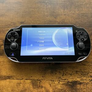 PlayStation Vita （プレイステーション ヴィータ） Wi-Fiモデル クリスタル・ブラック　PCH1000 SONY ソニー