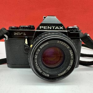 ▽ PENTAX MV1 ボディ フィルムカメラ 一眼レフカメラ smc PENTAX-M F2 50mm レンズ 動作確認済 シャッターOK現状品 ペンタックス