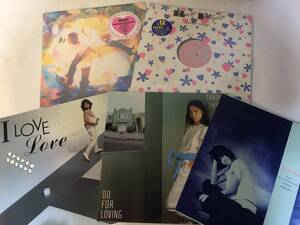 10326S 12LP★白井貴子 5枚セット★PRINCESS NIGHT/Rock Tonight/I LOVE LOVE/DO FOR LOVING/Chance!★ 