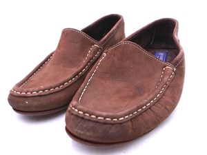 PANELLI パネリ スウェード モカシン シューズ size40.5（25.5cm位）/茶 ◇■ ☆ elc5 メンズ