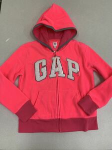 ★ＧＡＰ★新品★ロゴパーカー★１６０★フリース★ピンク★ギャップ★正規店★ジップアップ★人気のタイプ21★3-3