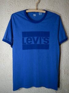 to3095　Levis　リーバイス　半袖　リンガー　ネック　ロゴ　プリント　tシャツ　人気　送料格安