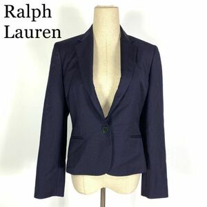 LA8050 ラルフローレン テーラードジャケット 紺ネイビー ストライプ柄 Ralph Lauren Collection classics コレクション クラシック 9
