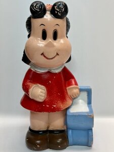 1973 プレイパル リトル・ルル ソフビ 貯金箱 PLAY PAL Little Lulu カートゥーン フィギュア