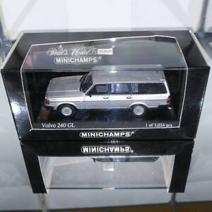 MINICHAMPS ミニチャンプス 1/43 VOLVO ボルボ 240 GL 1986 SILVER 検 京商 オートアート エブロ ミニカー