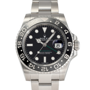 ロレックス ROLEX GMTマスターII 116710LN ブラック/ドット文字盤 中古 腕時計 メンズ