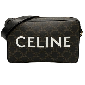 セリーヌ CELINE ショルダーバッグ 194502CIM.38OG ミディアム メッセンジャーバッグ 黒×ブラウン×白 バッグ