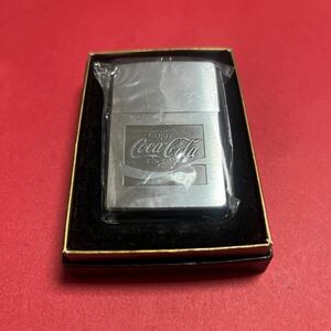 1円スタート’98年製 ZIPPO ジッポCoca-Colaコカコーラ 未使用品Enjoy-TradeMark オイルライター