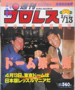 週刊プロレス　平成2年2月13日No.361　マクマホンJr.が来日　ベースボール・マガジン社　c