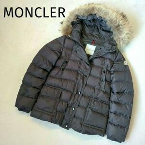 1円～ 希少 MONCLER モンクレール ダウンジャケット MER GIUBBOTTO グレー 00 XS相当 レディース 良品