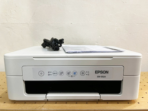 2022年製 EPSON/エプソン インクジェットプリンター カラリオ ホワイト EW-052A インクジェット複合機 プリンター コピー 互換インク対応★