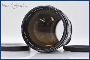 ★実用美品★ ペンタックス PENTAX Super-TAKUMAR 135mm F2.5 前キャップ&レンズフィルター付 ★完動品★ 同梱可 #mj808