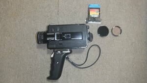 即決 スーパー8 8-L 8ミリ フィルムカメラ ELMO 204T フィルター付 ジャンク