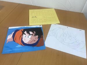 ドラゴンボール　セル画　孫悟空　DRAGON BALL Son Goku cel　縦…約23cm、横…約27cm　セル画他セット　現状品