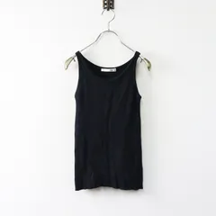 定価3万 エヴァムエヴァ evam eva cashmere silk sleeveless カシミヤシルクスリーブレス 2/ブラック タンクトップ【2400014160437】