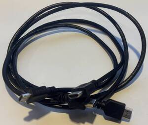 即決200円 中古品 ELECOM High Speed HDMI Cable ×2本 1m