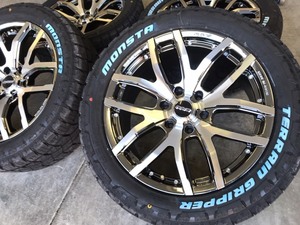 4本セット RAYS DAYTONA レイズ F6 Gain 20x8.5J 6/139.7 +22 SAL MONSTA TERRAIN GRIPPER A/T 265/50R20 プラド ハイラックス