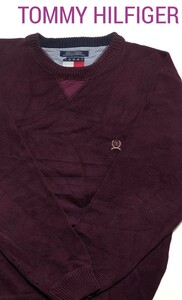 【美品】TOMMY HILFIGER(トミーヒルフィガー)メンズニット S