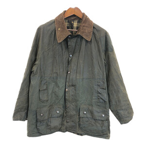 90年代 イングランド製 Barbour バブアー BEAUFORT ビューフォート オイルドジャケット カーキ (メンズ C46/117CM) 中古 古着 R7130