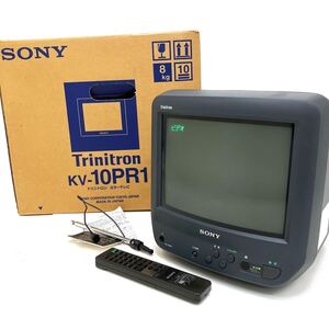 SONY Trinitron KV-10PR1 ブラウン管 テレビ 2000年製 当時物 昭和レトロ TV トリニトロン 箱 付属品 通電確認済 alp川1105