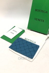 経堂) ボッテガヴェネタ Bottega Veneta ラバー コインケース ファスナー カードケース ブルー