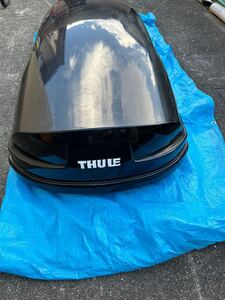 THULE ブラック ルーフキャリア ルーフボックス サンルーフバイザー 黒 約190×75 スーリー 左右両開き