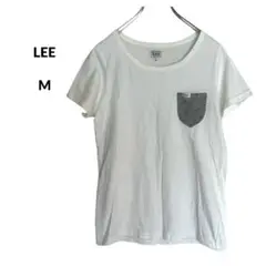 S2740【LEE リー】М　レディース 半袖 Tシャツ　胸ポケット　シンプル