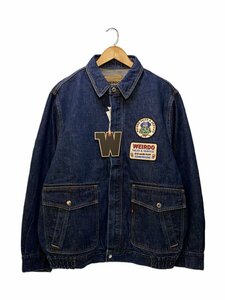 WEIRDO◆BOMBER JACKET/Gジャン/ボンバージャケット/XL/デニム/IDG/WRD-23-SS-03