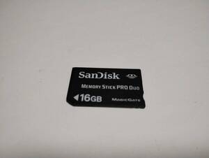  16GB　SanDisk　メモリースティックプロデュオ　MEMORY STICK PRO DUO　フォーマット済み　メモリーカード